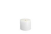 Einrichtung - Moods & More LED pillar candle - Melted Classic white - 99x100 mm - M31-CW099100