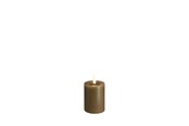 Einrichtung - Moods & More LED pillar candle - Melted Dark sand - 49x75 mm - M31-DS049075