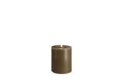 Einrichtung - Moods & More LED pillar candle - Melted Dark sand - 74x100 mm - M31-DS074100