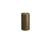 Einrichtung - Moods & More LED pillar candle - Melted Dark sand - 74x150 mm - M31-DS074150