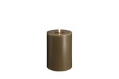 Einrichtung - Moods & More LED pillar candle - Melted Dark sand - 99x150 mm - M31-DS099150