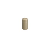 Einrichtung - Moods & More LED pillar candle - Melted Kit grey - 49x100 m - M31-KG049100