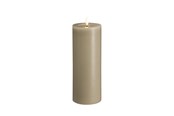 Einrichtung - Moods & More LED pillar candle - Melted Kit grey - 74x200 mm - M31-KG074200