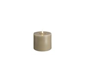 Einrichtung - Moods & More LED pillar candle - Melted Kit grey - 99x100 mm - M31-KG099100