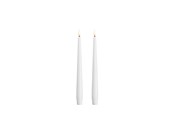 Einrichtung - Moods & More LED taper candle - Slim - Classic white - 23x250 mm - 2 pcs - M50-CW023250