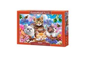 Puzzle - Selecta Play Castorland Jigsaw Puzzle Kittens with Flowers 500pcs. 2D Puzzles - B-53513