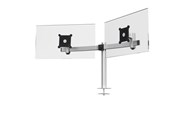 Monitorhalterung - DURABLE Monitor-Doppelhalterung mit verstellbarer Höhe, Drehung und Neigung. Befestigung mit Tischdurchführung. - 508623