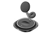 Handys - Adapter und Ladegeräte - Lippa 3-in-1 Wireless Charger Stand 15W Black - LPWCS01