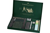Utensilien zum Schreiben und Zeichnen - Faber-Castell Set Pitt Graphite groß Metalletui - 112974