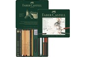 Utensilien zum Schreiben und Zeichnen - Faber-Castell Set Pitt Monochrome medium Metalletui - 112976