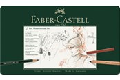 Utensilien zum Schreiben und Zeichnen - Faber-Castell Set Pitt Monochrome groß Metalletui - 112977