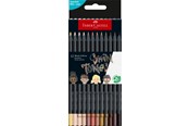 Utensilien zum Schreiben und Zeichnen - Faber-Castell Buntstifte Black Edition Skin Tones 12er - 116414