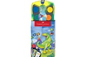 Utensilien zum Schreiben und Zeichnen - Faber-Castell Farbkasten Connector 12 Dino Deckweiß - 125036