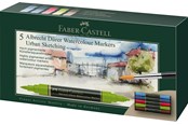 Utensilien zum Schreiben und Zeichnen - Faber-Castell Aquarellmarker A. Dürer 5er Etui USk - 160308