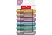Utensilien zum Schreiben und Zeichnen - Faber-Castell Textmarker TL 46 Metallic 6er Kartonetui - 254676