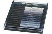 Utensilien zum Schreiben und Zeichnen - Faber-Castell Tuschestift Pitt Artist Pen B 12x grau - 267423