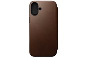 Handys - Cover & Cases - Nomad Modern Leather Folio - iPhone 16 Plus | Brown | Leather - NM01681885