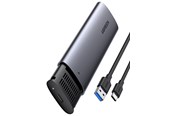 Festplatten Zubehör - UGREEN storage drive enclosure SSD enclosure Black Grey M.2 - 10903