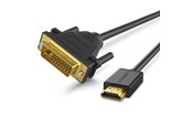 Display Kabel - UGREEN video cable adapter 1 m DVI HDMI Black - 30116