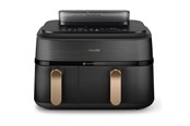 Andere Küchengeräte - Philips 5000 Series NA552 - double hot air fryer - black stainless steel - NA552/00
