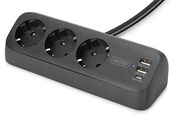 Stromkabel (Extern) - DIGITUS 3-Way Desk Power Socket. - DA-70625