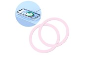 Handys - Cover & Cases - Joyroom set of metal magnetic rings for smartphone 2 pcs. pink (JR-Mag-M3) - JR-Mag-M3-2pcs-pink