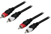 Kabelkanal / Kabelschlauch - Deltaco 2 x RCA male - 2 x RCA male cable 2 m - MM-110