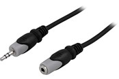 Audio Kabel - Deltaco 3.5mm male - 3.5mm female audio extension cable 3 m - MM-161