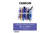 Kunst & Handwerk Ausstattung - Canson Graduate Mixed Media Pad A4 200G 20 SH - 17-400110377