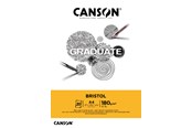 Kunst & Handwerk Ausstattung - Canson Graduate Bristol A4 180G Pad 20 SH - 17-400110383