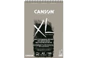 Kunst & Handwerk Ausstattung - Canson XL Sand Grain A3 160G Grey Spiral 40 SH - 17-400110396