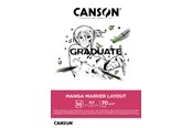 Kunst & Handwerk Ausstattung - Canson Graduate Manga Marker Layout Pad A4 70G 50 SH - 17-31250P024