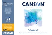 Kunst & Handwerk Ausstattung - Canson Montval CP 10.5x15.5 cm 300G Block 12 SH - 17-200006532
