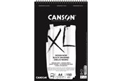 Kunst & Handwerk Ausstattung - Canson XL Dessin Noir DS A4 150G Spiral 40 SH - 17-400039086