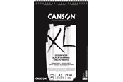 Kunst & Handwerk Ausstattung - Canson XL Dessin Noir DS A3 150G Spiral 40 SH - 17-400039087