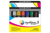 Kunst & Handwerk Ausstattung - Daler-Rowney System3 Starter Set 6x22 ml - 16-129100005