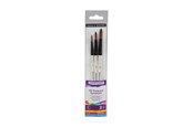 Kunst & Handwerk Ausstattung - Daler-Rowney Graduate Synthetic Round Brush Set 3 pcs - 16-212530007