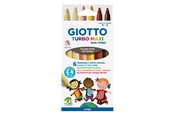 Utensilien zum Schreiben und Zeichnen - Giotto Turbo Maxi Skin Tones 6 pcs BL - 11-527000
