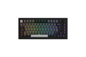 Tastaturen - Akkogear 5075B Plus-S - Black&Silver - Akko V3 Lavender Purple Pro - Gaming Tastaturen - ohne Numpad - Universal - Schwarz - 6925758633345