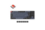 Tastaturen - Keychron K1 Pro QMK/VIA Wireless RGB Hot Swap Low Profile Red - Gaming Tastaturen - ohne Numpad - Nordisch - Schwarz - K1P-H1P-BO