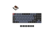 Tastaturen - Keychron K1 Pro QMK/VIA Wireless RGB Hot Swap Low Profile Brown - Gaming Tastaturen - ohne Numpad - Nordisch - Schwarz - K1P-H3P-BO