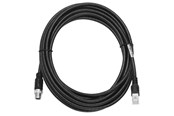 Netzwerk - Kabel - Zebra network cable - 5 m - Schwarz - 5m - CBL-ENT00500-M1200