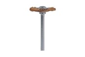 Bohrer & Bits - Dremel 535 - wire wheel brush - for aluminium metal pipes stainless steel sheet metal copper silver gold cast iron soft metal brass hardened steel (pack of 2) - 26150535JA