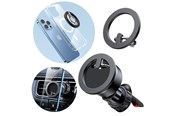 Handys - Anderes Zubehör - Joyroom kit multifunctional magnetic car holder ring phone support black (JR-ZS294) - JR-ZS294 vent