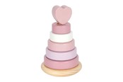 Baby Spielzeug - Small Foot - Wooden Stacking Tower Pink - 7 pcs. - 12711