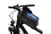 Fahrrad-Zubehör - Wozinsky Bike Frame Bag with Phone Case 1.7L Black (WBB28BK) - 5907769301438