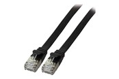 Netzwerk - Kabel - EFB NORDIC EFB-Elektronik patch cable - 25 cm - black - Schwarz - 0.25m - K5545SW.0,25