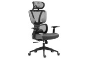 Gaming Stühle - L33T FuzionX Ergo Gaming Stuhl - Grau - Mesh fabric - Bis zu 120 kg - 3062006