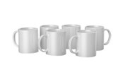 Label printer - Cricut - unfinished mug - white - ceramic (pack of 6) - 2008942