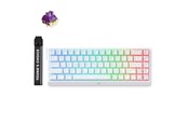 Tastaturen - MCHOSE Ace 68 TTC Dragon Lord Hall Effect - Gaming Tastaturen - ohne Numpad - Englisch (US) - Weiss - MC-Ace68-32